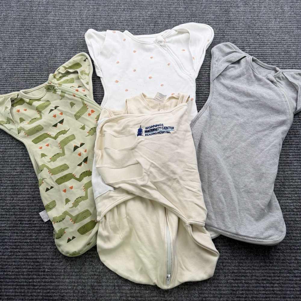 Swaddle Sleep Sack Bundle 4pcs Various Sizes Zip Cottonwood‎ Knirose Brands